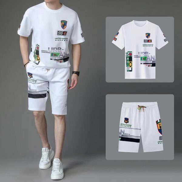 White pant & tshirt combo set