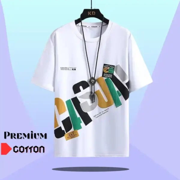 Premium White Cotton Tshirt