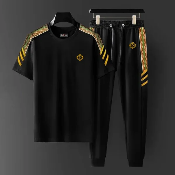 Black Trouser & tshirt combo set