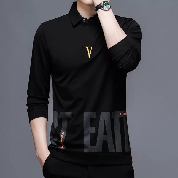 Premium Black full sleeve Polo Tshirts