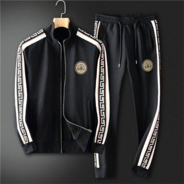 Premium Cotton Black full sleeve jacket & Trouser Set For Men