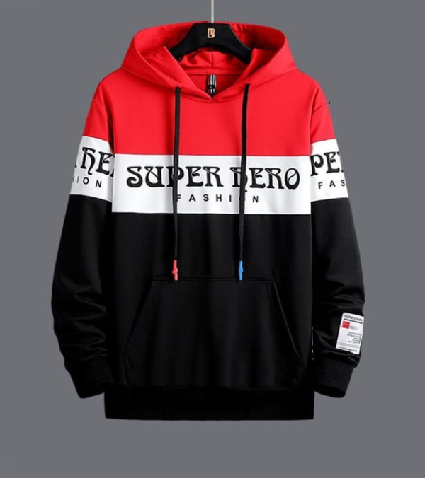 Black&Red Cotton premium Hoodie