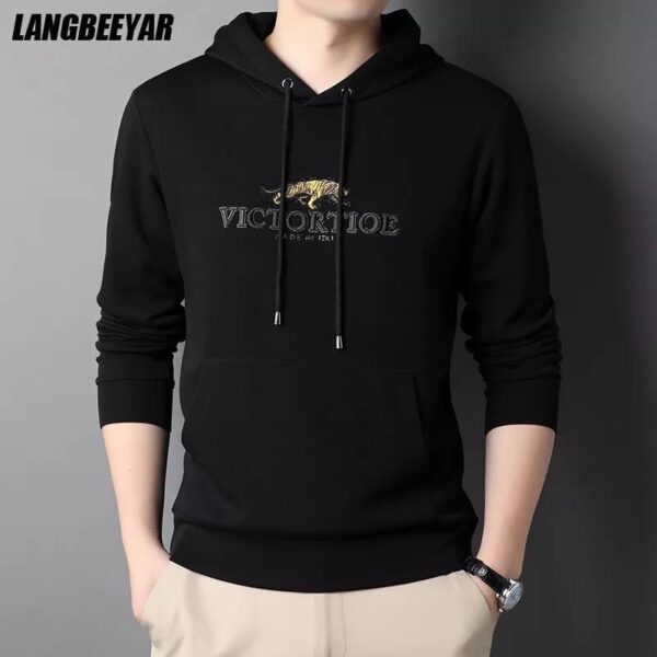 Black Cotton premium Hoodie